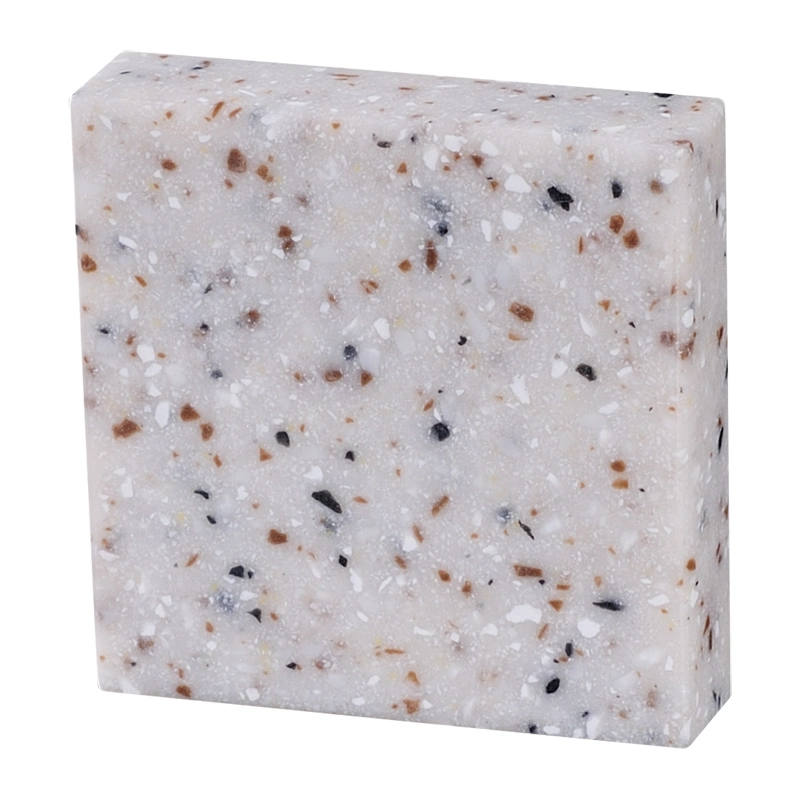 Sparking Artificial Stone Terrazzo Satin Resistance Anti Yellow Customized Size Faux Stone Panel